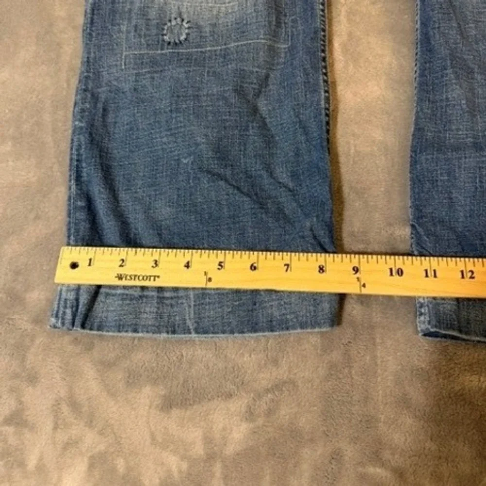 Ralph Lauren Polo Patchwork Sportsman Repaired Utility Denim Western Jeans 34x28